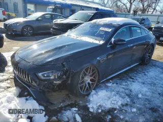 2023 Mercedes-Benz AMG GT with VIN W1K7X8JBXPA060337, listed as a Copart auction lot 88362145 with 10,355 mi miles and Salvage title. Bid and sale history available at DreamBid. Image 1.