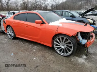 2017 Dodge Charger R/T with VIN 2C3CDXCT7HH588572, listed as a Copart auction lot 85549884 with 159,443 mi miles and Salvage Title. Bid and sale history available at DreamBid. Image 4.