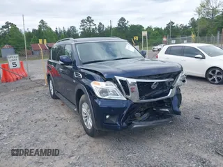 2019 Nissan Armada SL z VIN JN8AY2NDXK9090524, wystawiony jako IAAI lot #42138072 z przebiegiem 159 578 mil mil oraz . Historia ofert i sprzedaży dostępna na DreamBid. Obrazek 1.