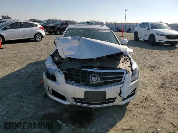 2013 Cadillac ATS Premium with VIN 1G6AF5SX5D0159907, listed as a Copart auction lot 83404814 with 0 mi miles and Salvage Title. Bid and sale history available at carsss.com. Image 10.