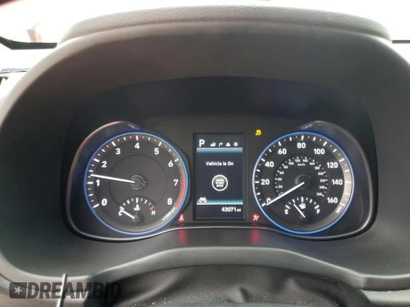 2021 Hyundai Kona Ultimate with VIN KM8K53A55MU609472, listed as a Copart auction lot 84426934 with 43,071 mi miles and Salvage Title. Bid and sale history available at carsss.com. Image 9.