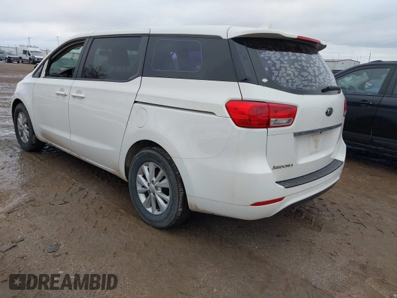 2017 Kia Sedona L with VIN KNDMA5C1XH6257708, listed as a IAAI auction lot 41758355 with 1 mi miles. Bid and sale history available at carsss.com. Image 4.