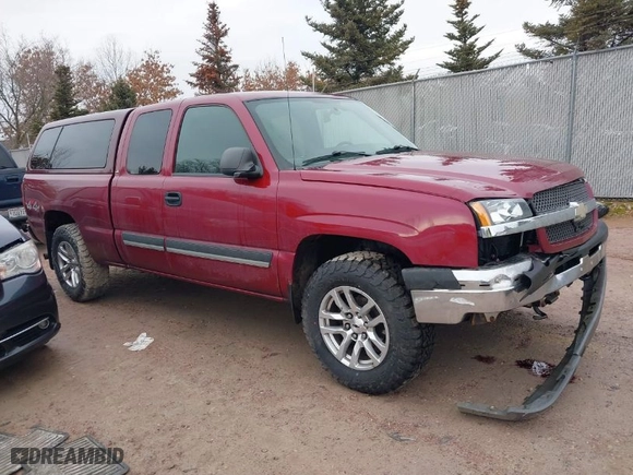 2004 Chevrolet Silverado 1500 Z71 with VIN 2GCEK19T541280074, listed as a IAAI auction lot 41653581 with 135,609 mi miles. Bid and sale history available at carsss.com. Image 1.