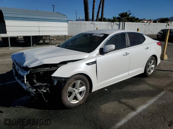 2015 Kia Optima LX with VIN 5XXGM4A75FG494773, listed as a Copart auction lot 80196434 with 147,764 mi miles and Salvage Title. Bid and sale history available at DreamBid. Image 1.
