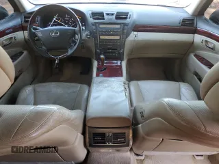 2008 Lexus LS 460 with VIN JTHBL46F485067927, listed as a Copart auction lot 52047645 with 177,648 mi miles and Salvage title. Bid and sale history available at DreamBid. Image 8.