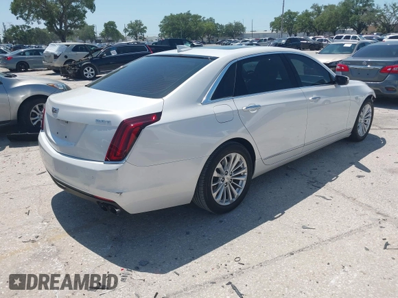 2018 Cadillac CT6 RWD with VIN 1G6KA5RX1JU130966, listed as a IAAI auction lot 41988848 with 50,453 mi miles and . Bid and sale history available at DreamBid. Image 4.