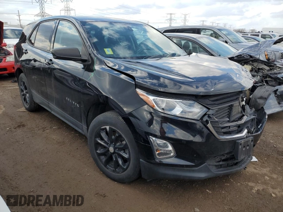 2019 Chevrolet Equinox LS with VIN 3GNAXSEVXKL253145, listed as a Copart auction lot 50736655 with 46,456 mi miles and Salvage Title. Bid and sale history available at DreamBid. Image 4.