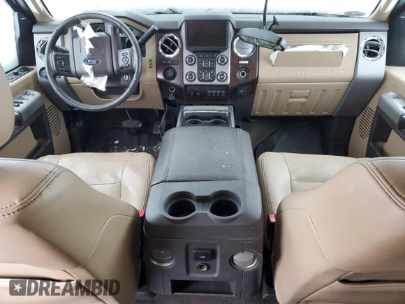 2015 Ford Super Duty F-250 SRW Lariat with VIN 1FT7W2B60FEC94554, listed as a Copart auction lot 45032695 with 0 mi miles and Salvage Title. Bid and sale history available at carsss.com. Image 8.