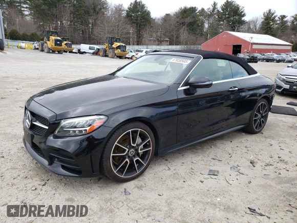 2020 Mercedes-Benz C 300 with VIN W1KWK8DB7LF998007, listed as a Copart auction lot 47938565 with 41,375 mi miles and Salvage Title. Bid and sale history available at DreamBid. Image 1.