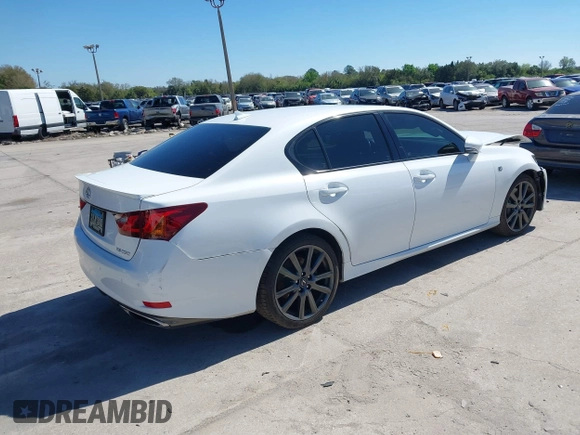 2014 Lexus GS 350 with VIN JTHBE1BL6E5039482, listed as a IAAI auction lot 41592768 with 120,354 mi miles and . Bid and sale history available at DreamBid. Image 4.