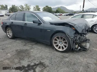 2002 BMW 7 Series 745i with VIN WBAGL63472DP59745, listed as a Copart auction lot 53166885 with 151,380 mi miles and Salvage Title. Bid and sale history available at carsss.com. Image 4.
