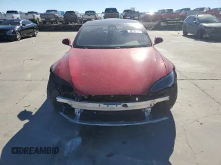 2022 Tesla Model S with VIN 5YJSA1E57NF478036, listed as a Copart auction lot 42147205 with 44,576 mi miles and Salvage title. Bid and sale history available at DreamBid. Image 5.