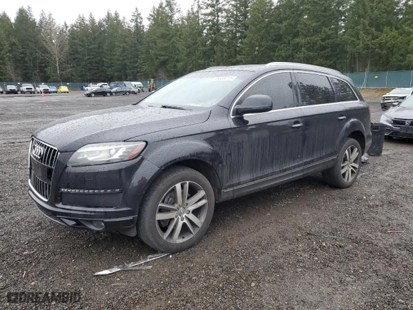 2012 Audi Q7 3.0T Premium Plus with VIN WA1LGAFE8CD007190, listed as a Copart auction lot 46638015 with 130,787 mi miles and Salvage Title. Bid and sale history available at carsss.com. Image 1.