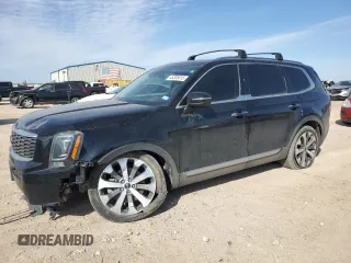 2020 Kia Telluride S with VIN 5XYP6DHC0LG044193, listed as a Copart auction lot 46305615 with 58,285 mi miles and Salvage Title. Bid and sale history available at DreamBid. Image 1.