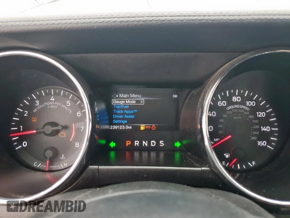 2015 Ford Mustang EcoBoost Premium with VIN 1FATP8UH5F5430504, listed as a Copart auction lot 57453545 with 239,123 mi miles and Salvage title. Bid and sale history available at DreamBid. Image 9.