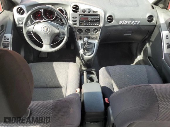 2006 Pontiac Vibe GT with VIN 5Y2SN65L76Z448997, listed as a Copart auction lot 57897854 with 131,498 mi miles and Salvage Title. Bid and sale history available at carsss.com. Image 8.