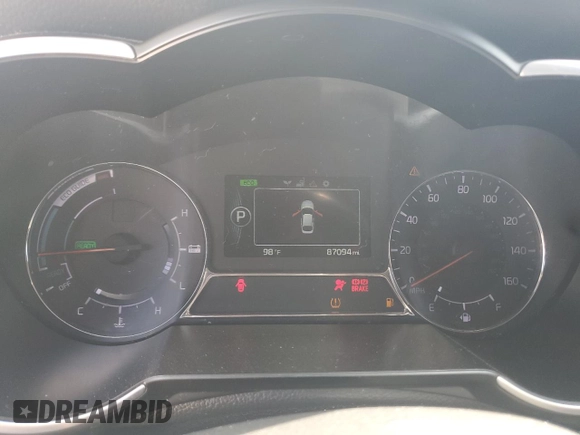2015 Kia Optima Hybrid with VIN KNAGM4AD3F5077787, listed as a Copart auction lot 72204394 with 87,094 mi miles and Salvage Title. Bid and sale history available at carsss.com. Image 9.