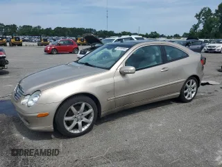 2003 Mercedes-Benz C 230 Kompressor with VIN WDBRN40J53A490800, listed as a Copart auction lot 60752955 with 53,819 mi miles and Salvage title. Bid and sale history available at DreamBid. Image 1.