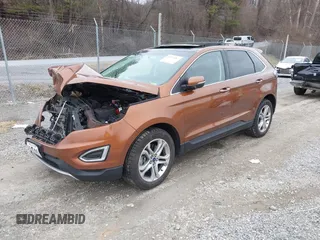 2017 Ford Edge Titanium with VIN 2FMPK4K88HBC11746, listed as a IAAI auction lot 41513987 with 55,879 mi miles. Bid and sale history available at carsss.com. Image 2.