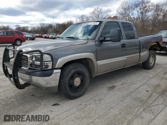 2000 GMC New Sierra 1500 SLE with VIN 2GTEK19T6Y1127628, listed as a Copart auction lot 80293634 with 190,103 mi miles and Salvage Title. Bid and sale history available at carsss.com. Image 1.