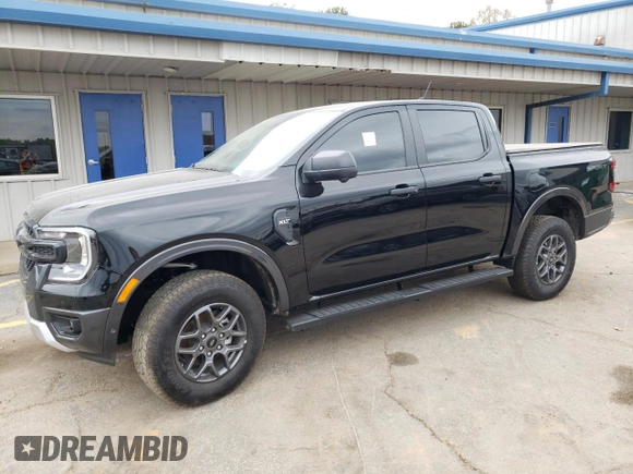 2024 Ford Ranger XLT with VIN 1FTER4GH7RLE17982, listed as a Copart auction lot 75858184 with 2,652 mi miles and Non Repairable. Bid and sale history available at carsss.com. Image 1.