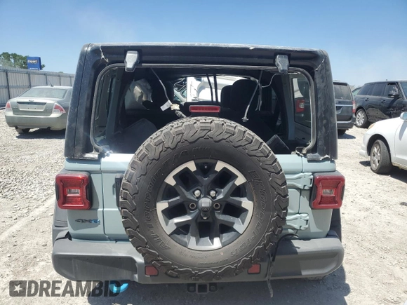2024 Jeep Wrangler Rubicon with VIN 1C4RJXR68RW240539, listed as a Copart auction lot 57454395 with Not provided miles and Clean title. Bid and sale history available at DreamBid. Image 6.