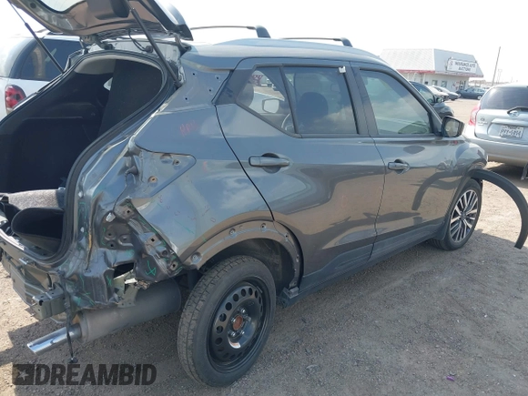 2023 Nissan Kicks SV with VIN 3N1CP5CV0PL507073, listed as a IAAI auction lot 42063800 with 13,091 mi miles and . Bid and sale history available at DreamBid. Image 4.