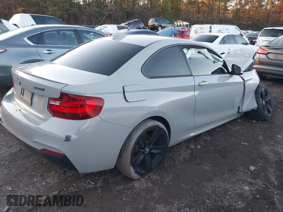 2016 BMW 2 Series 228i xDrive with VIN WBA1G9C59GVX96995, listed as a IAAI auction lot 41071402 with Not Provided miles and . Bid and sale history available at carsss.com. Image 4.