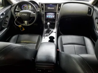 2017 Infiniti Q50 3.0t Sport with VIN JN1EV7AR7HM838322, listed as a Copart auction lot 88759165 with 86,733 mi miles and Salvage Title. Bid and sale history available at carsss.com. Image 8.