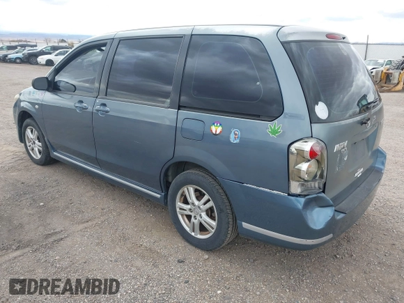 2005 Mazda MPV LX with VIN JM3LW28J150536653, listed as a IAAI auction lot 41767215 with 176,983 mi miles. Bid and sale history available at carsss.com. Image 3.