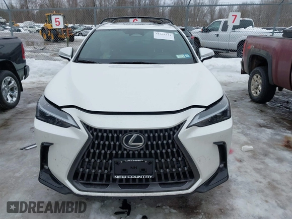 2025 Lexus NX with VIN JTJGKCEZ0S5024240, listed as a IAAI auction lot 41639711 with 9,449 mi miles. Bid and sale history available at carsss.com. Image 12.