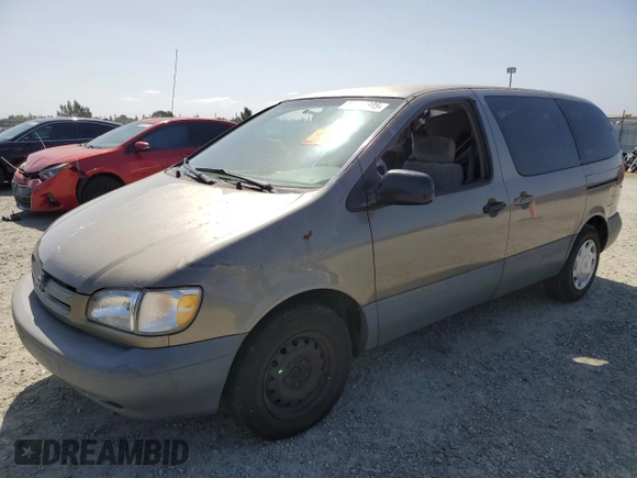 1999 Toyota Sienna CE z VIN 4T3ZF19C4XU163765, wystawiony jako Copart lot #54405805 z przebiegiem Nie podano mil oraz Szkoda całkowita • Salvage title. Historia ofert i sprzedaży dostępna na DreamBid. Obrazek 1.