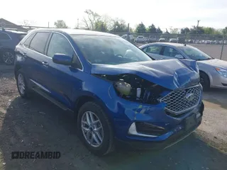 2024 Ford Edge SEL with VIN 2FMPK4J97RBA93748, listed as a IAAI auction lot 42081855 with 27,755 mi miles. Bid and sale history available at carsss.com. Image 1.