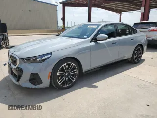 2025 BMW 5 Series 530i with VIN WBA43FJ01SCT75551, listed as a Copart auction lot 53559065 with 7,348 mi miles and Clean Title. Bid and sale history available at carsss.com. Image 1.