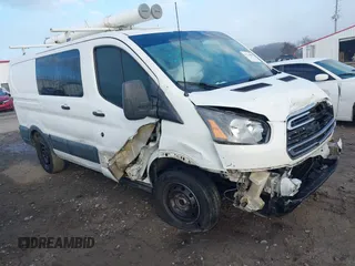 2015 Ford Transit Cargo with VIN 1FTNR1ZMXFKA38419, listed as a IAAI auction lot 41216802 with 109,744 mi miles and . Bid and sale history available at DreamBid. Image 1.