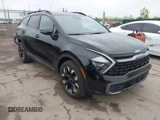 2023 Kia Sportage X-Line with VIN 5XYK6CAF1PG129655, listed as a IAAI auction lot 42254703 with 22,122 mi miles and . Bid and sale history available at DreamBid. Image 1.