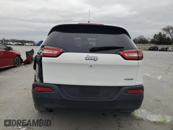 2017 Jeep Cherokee Latitude with VIN 1C4PJLCB1HW593127, listed as a Copart auction lot 48060555 with 103,834 mi miles and Clean Title. Bid and sale history available at carsss.com. Image 6.