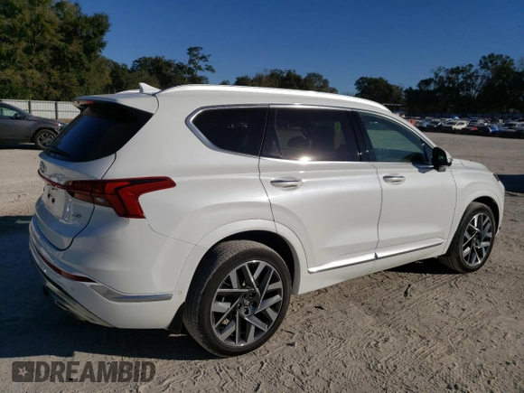 2022 Hyundai Santa Fe Calligraphy with VIN 5NMS54AL2NH422370, listed as a Copart auction lot 71980322 with 11,053 mi miles. Bid and sale history available at carsss.com. Image 3.