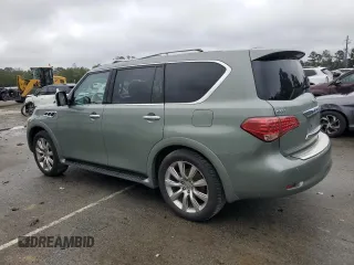 2011 Infiniti QX56 7-passenger with VIN JN8AZ2NE8B9006786, listed as a Copart auction lot 81556984 with 164,074 mi miles and Non Repairable. Bid and sale history available at carsss.com. Image 2.