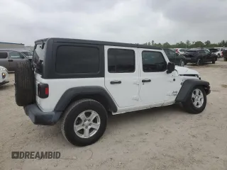 2020 Jeep Wrangler Unlimited Sport S with VIN 1C4HJXDG9LW311833, listed as a Copart auction lot 49344435 with 61,759 mi miles and Salvage title. Bid and sale history available at DreamBid. Image 3.
