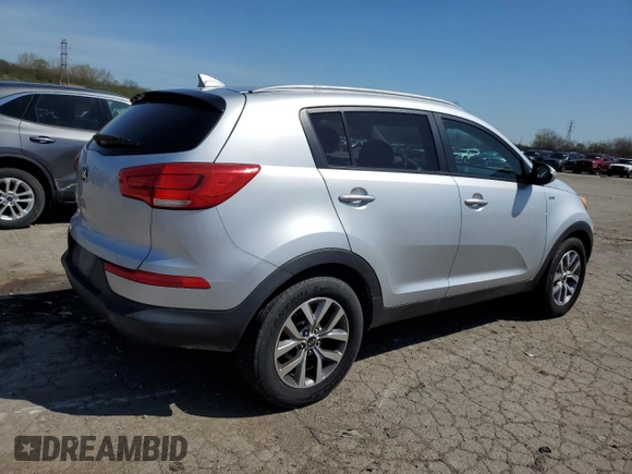 2015 Kia Sportage LX with VIN KNDPBCAC1F7719731, listed as a Copart auction lot 54500795 with 162,287 mi miles and Clean Title. Bid and sale history available at carsss.com. Image 3.