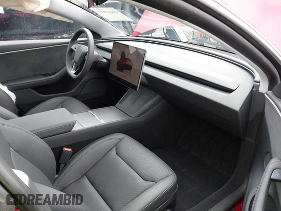 2024 Tesla Model 3 Long Range with VIN 5YJ3E1EB5RF733965, listed as a IAAI auction lot 41613919 with 11,570 mi miles and . Bid and sale history available at DreamBid. Image 5.