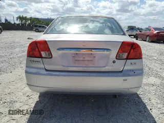 2003 Honda Civic LX with VIN 2HGES16563H568571, listed as a Copart auction lot 53802225 with 0 mi miles and Salvage Title. Bid and sale history available at carsss.com. Image 6.