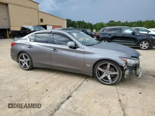 2015 Infiniti Q50 with VIN JN1BV7AP3FM342500, listed as a Copart auction lot 60143085 with 199,848 mi miles and Salvage title. Bid and sale history available at DreamBid. Image 4.