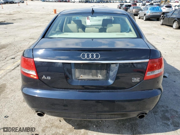 2008 Audi A6 with VIN WAUDH74F18N131497, listed as a Copart auction lot 50398155 with 134,473 mi miles and Salvage Title. Bid and sale history available at carsss.com. Image 6.