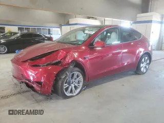 2024 Tesla Model Y Long Range с VIN 7SAYGDEE6RF995069, выставлен на аукционе Copart как лот 57085405 с пробегом 22 302 миль миль и Списание • Salvage title. История ставок и продаж доступна на DreamBid. Изображение 1.