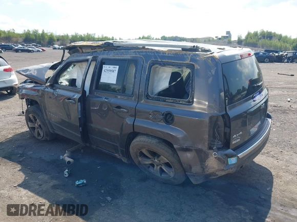 2016 Jeep Patriot Latitude with VIN 1C4NJRFB0GD681263, listed as a IAAI auction lot 42559587 with Not provided miles and . Bid and sale history available at DreamBid. Image 3.