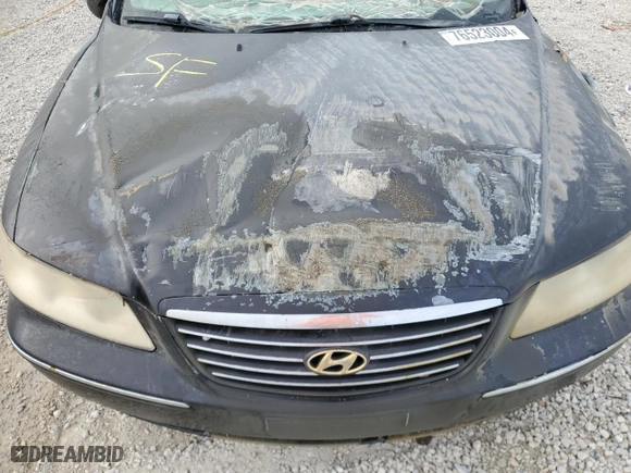 2007 Hyundai Azera SE with VIN KMHFC46F87A188870, listed as a Copart auction lot 76523004 with 0 mi miles and Non Repairable. Bid and sale history available at carsss.com. Image 11.