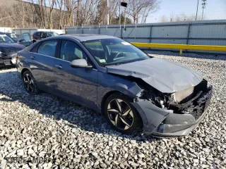 2021 Hyundai Elantra SEL with VIN KMHLN4AG7MU164230, listed as a Copart auction lot 48193615 with 63,797 mi miles and Salvage Title. Bid and sale history available at carsss.com. Image 4.