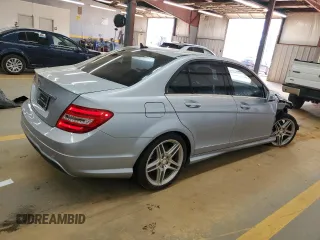 2013 Mercedes-Benz C-Class C 250 Sport with VIN WDDGF4HBXDA753230, listed as a Copart auction lot 49590055 with 105,389 mi miles and Salvage Title. Bid and sale history available at carsss.com. Image 3.